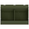 vidaXL Comedouro para Coelhos Verde Oliva 64.5 x 25.5 x 45.5 cm
