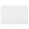 vidaXL 3pcs conjunto mesas centro 60x60x38cm madeira processada branco