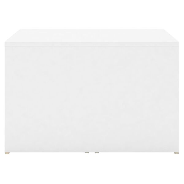 vidaXL 3pcs conjunto mesas centro 60x60x38cm madeira processada branco
