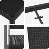 vidaXL Conjunto de Jantar para Jardim 7 pcs Preto Rattan de PE