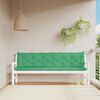 vidaXL Almofadões banco jardim 2 pcs 200x50x7cm tecido oxford verde