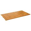 vidaXL Tapete de banho Castanho 100 x 55 cm Madeira S&oacute;lida de Ac&aacute;cia