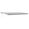 vidaXL Toldo retr&aacute;til manual com luzes LEDs 600x300cm antracite/branco