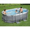 Bestway Piscina acima do solo oval Power Steel 305x200x84 cm
