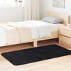 vidaXL Tapete shaggy de pelo alto NAVARRA 80x150 cm poliéster preto