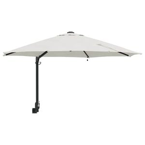 vidaXL Guarda-sol de Jardim Areia 248 x 248 x 148 cm Poli&eacute;ster e A&ccedil;o