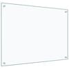 vidaXL Painel anti-salpicos cozinha 80x60 cm vidro temp. transparente