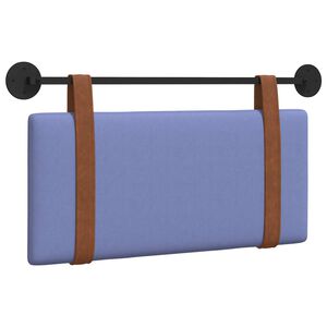 vidaXL Cabeceira suspensa Azul Jeans PU Antigo