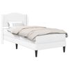 vidaXL Estrutura da Cama Branco 90 x 190 cm Couro Sint&eacute;tico