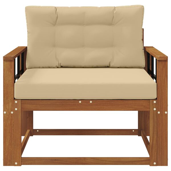 vidaXL Sof&aacute; M&eacute;dio Externo Madeira S&oacute;lida de Ac&aacute;cia Natural