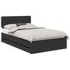 vidaXL Estrutura da Cama Preto 120 x 200 cm Madeira engenheirada
