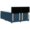 vidaXL Cama boxspring com colch&atilde;o 140x190 cm veludo azul