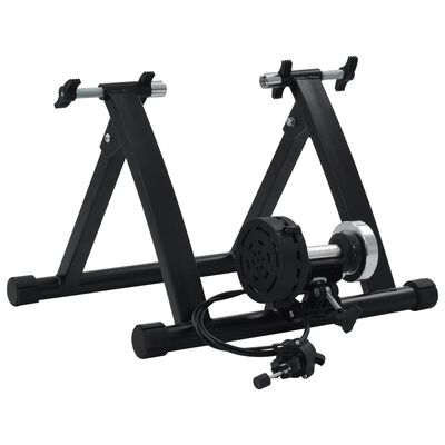 vidaXL Rolo de treino para bicicleta roda 26-28 aço preto