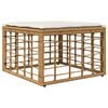 vidaXL Pufe de Jardim Natural vime PE