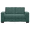vidaXL Sof&aacute; de 2 lugares 160x78x84 cm veludo verde-escuro