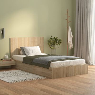 vidaXL Cabeceira cama 120x1,5x80 cm derivados madeira carvalho sonoma