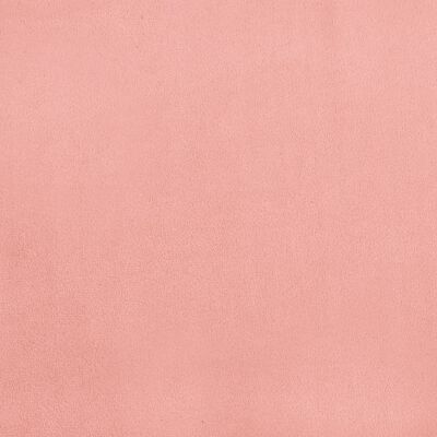 vidaXL Colchão de molas ensacadas 120x190x20 cm veludo rosa