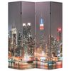 vidaXL Biombo dobr&aacute;vel Nova Iorque de noite 160x170 cm