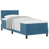 vidaXL Cama Box com colch&atilde;o Azul Escuro 80 x 200 cm Veludo
