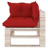 vidaxL Conjunto lounge de paletes p/ jardim 8 pcs c/ almofad&otilde;es pinho