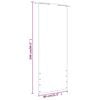 vidaXL Tela de varanda 80x240 cm tecido oxford castanho