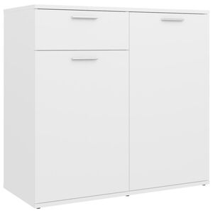 vidaXL Aparador 80x36x75 cm derivados de madeira branco