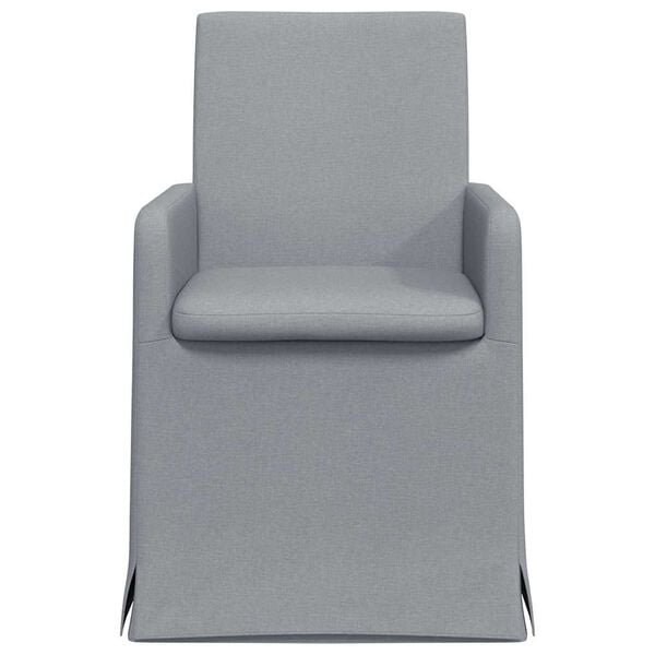 vidaXL Cadeiras de Jantar 2 pcs Cinzento-claro 57 x 67 x 95 cm tecido