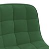 vidaXL Cadeiras de jantar giratorias 2 pcs veludo verde-escuro