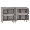 vidaXL Aparadores 2 pcs 60x35x70 cm derivados madeira cinza sonoma