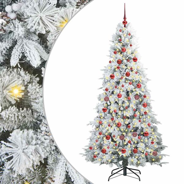 vidaXL &Aacute;rvore de Natal Articulada Artificial Verde 180 cm PE e PVC