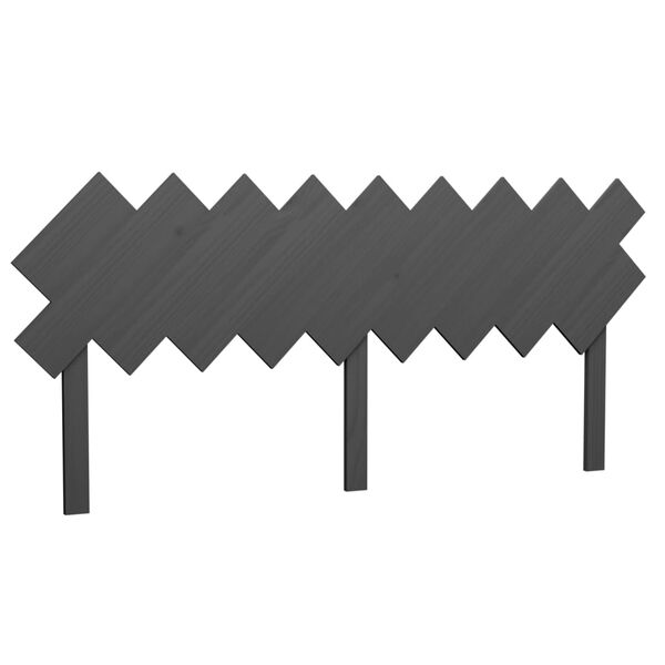 vidaXL Cabeceira de cama 178x3x80,5 cm pinho maci&ccedil;o cinzento