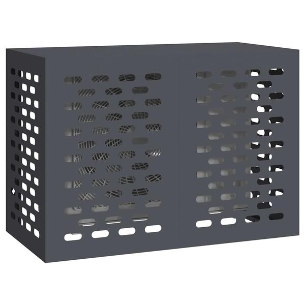 vidaXL Capa de Ar Condicionado Antracite 100 x 50 x 70 cm A&ccedil;o