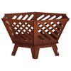 vidaXL Fire Pit Ferro Enferrujado 60 x 53 x 30 cm A&ccedil;o Corten