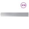 vidaXL Bordas de relvado 10 unid 15x103 cm a&ccedil;o galvanizado
