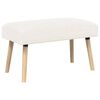 vidaXL banco Liso Creme 80 x 40 x 46 cm Boucl&eacute;