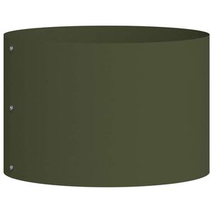 vidaXL Anel de Vaso Verde Oliva 30 x 30 x 20 cm A&ccedil;o laminado a frio
