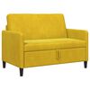 vidaXL Sofa com Armazenamento Amarelo 122 x 78 x 87 cm Poli&eacute;ster