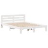 vidaXL Cama sem colch&atilde;o 120x190 cm madeira de pinho maci&ccedil;a branco