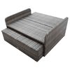 vidaXL 2 pcs conjunto lounge de jardim c/ almofadões vime PE cinzento