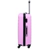vidaXL Conjunto de malas de viagem estojo rígido 2 pcs ABS rosa