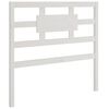 vidaXL Cabeceira de cama 95,5x4x100 cm madeira de pinho maci&ccedil;a branco