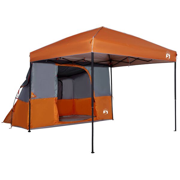 vidaXL Conjunto de Tenda de Camping 2 pcs Laranja Tafet&aacute; e Tecido