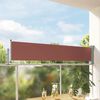 vidaXL Toldo lateral retr&aacute;til para p&aacute;tio 60x300 cm castanho