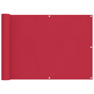 vidaXL Tela de Varanda 75 x 300 cm Tecido Oxford Retangular Borgonha