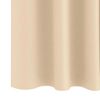vidaXL Cortinas Blackout com Argolas 2 pcs Creme 175 x 140 cm