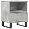 vidaXL Mesa de cabeceira 40x35x50cm derivados madeira cinzento cimento