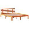 vidaXL Estrutura cama c/ gavetas 140x190 cm pinho maci&ccedil;o castanho-mel