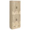 vidaXL Conjunto de Gabinete 2 pcs Carvalho Sonoma Derivados de Madeira