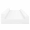 vidaXL Unidade de prateleiras com rebordo 2 pcs 60x9x3 cm MDF branco