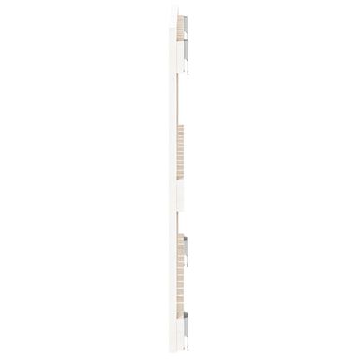 vidaXL Cabeceira de parede 82,5x3x60 cm madeira de pinho maciça branco